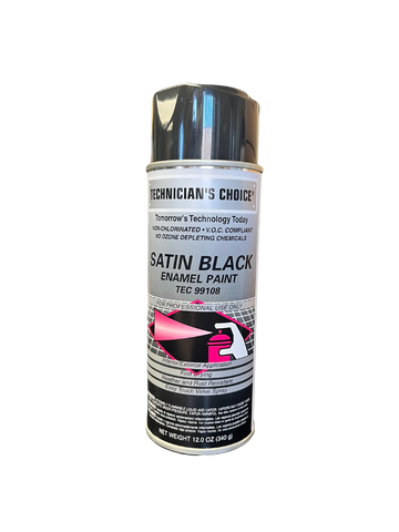 Satin Black Enamel Spray Paint