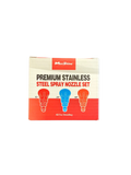 Stainless steel spray nozzle set