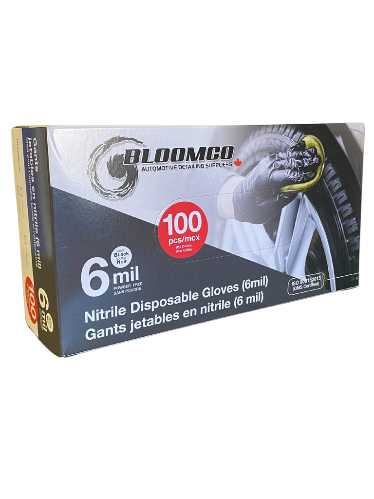 Bloomco 6 Mil Black Nitrile Gloves Bloomco Automotive Detailing